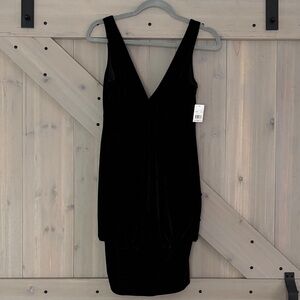 Stylish Black V-Neck Dress